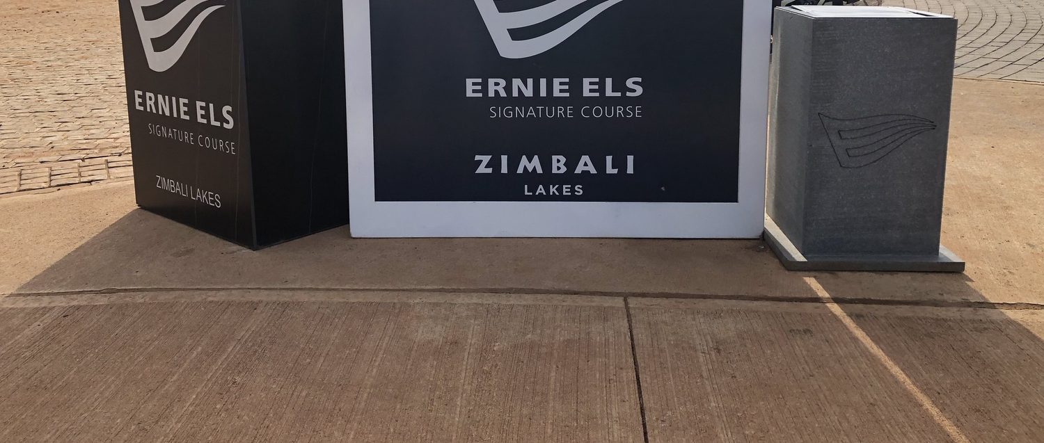 The Ernie Els Signature Course boards at the Zimbali Lakes golf course, May 2025